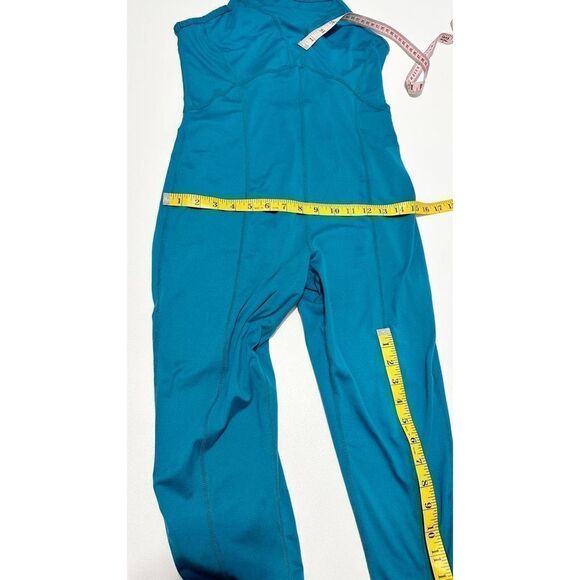 Free People Womens Movement Ashford Side To Side Performance Jumpsuit Blue Large - Picture 11 of 16